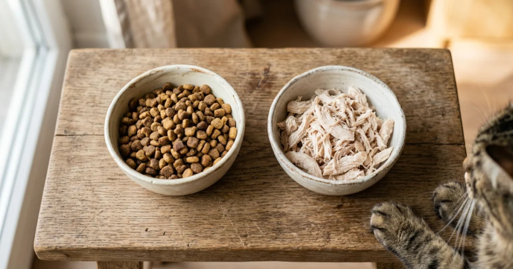 Transitioning cat from commercial food to homemade cat food