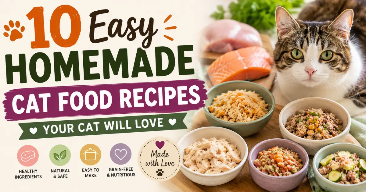 10 Easy Homemade Cat Food Recipes Your Cat Will Love (Vet-Inspired & Healthy)