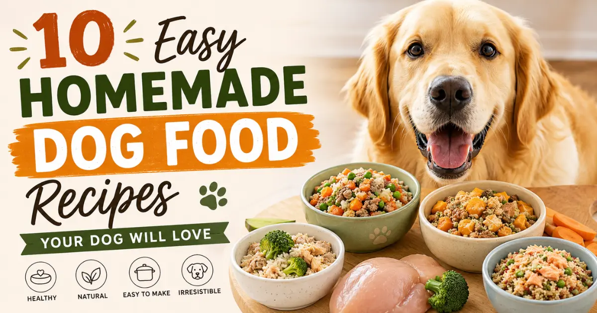 10 Easy Homemade Dog Food Recipes Your Dog Will Love (Vet-Inspired & Healthy)