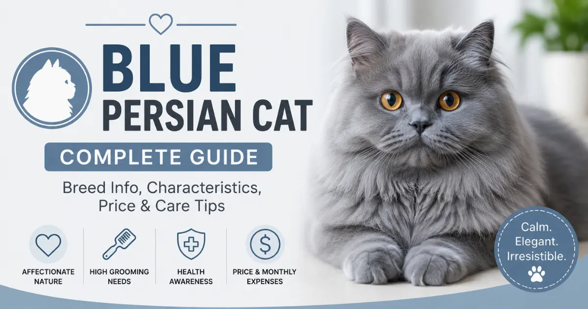 Blue Persian Cat Overview, Characteristics & Price