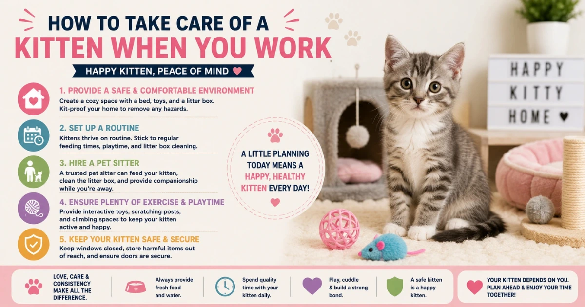 How To Take Care Of A Kitten When You Work