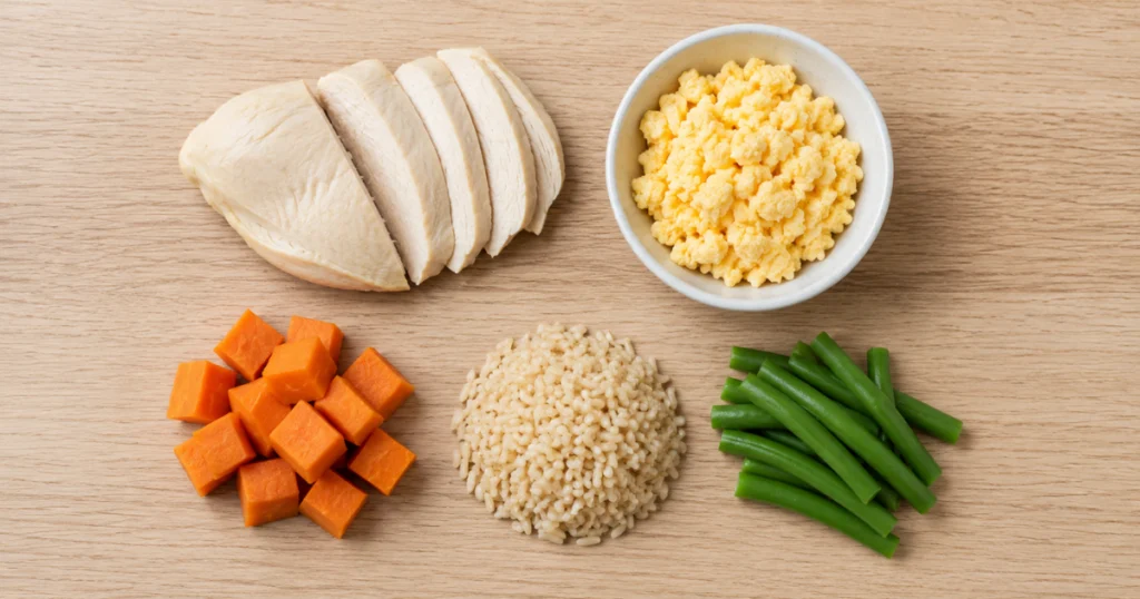 best puppy food ingredients chicken eggs sweet potato rice