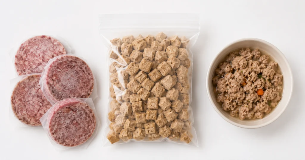 commercial raw dog food options frozen freeze dried comparison