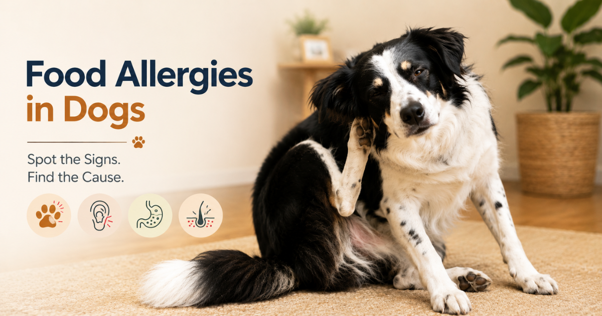 dog food allergies symptoms itching and scratching