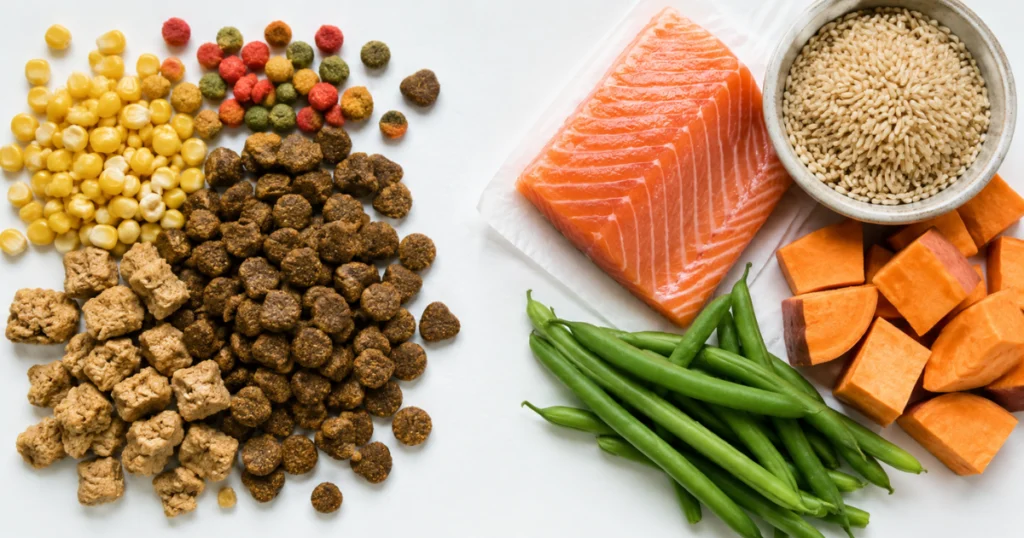 dog food ingredients comparison good vs bad for sensitive stomach
