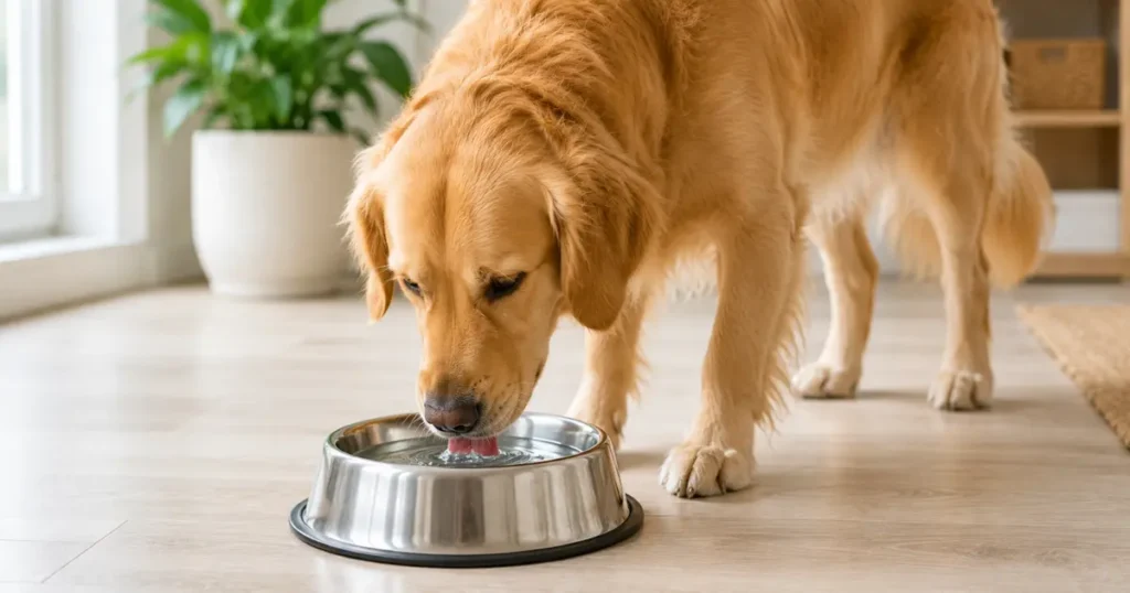 dog hydration water intake daily requirements