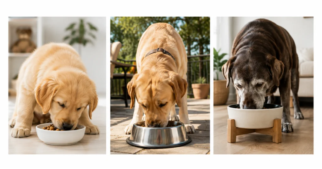 dog nutrition needs by life stage puppy adult senior
