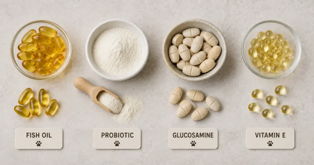 dog supplements worth taking fish oil probiotic glucosamine