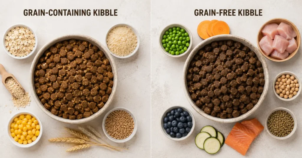grain free dog food vs regular dog food comparison