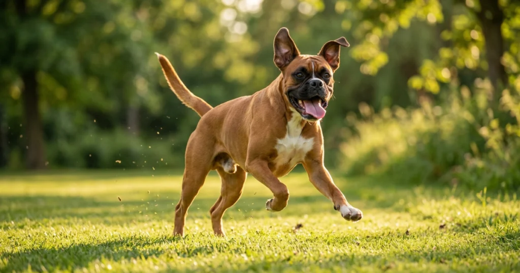 healthy dog thriving on balanced diet grain free decision