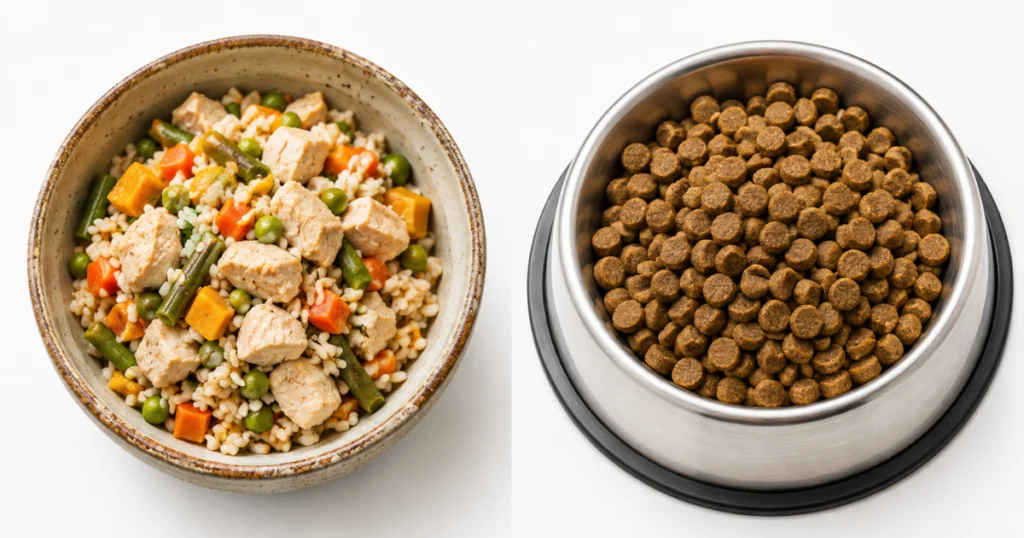 homemade vs commercial dog food comparison