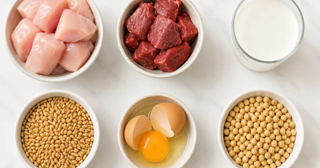 most common dog food allergens chicken beef dairy wheat egg soy