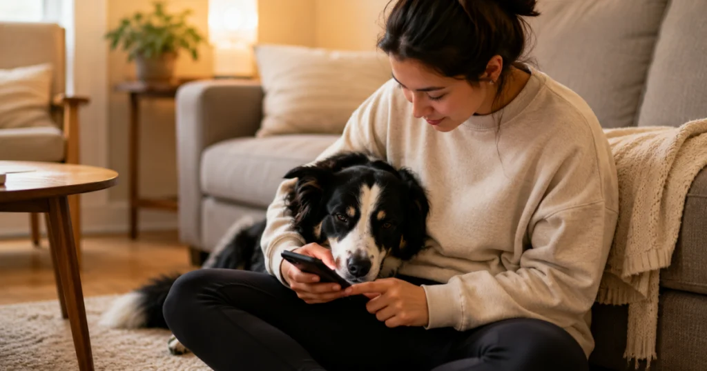 tracking dog food allergy symptoms with notes app